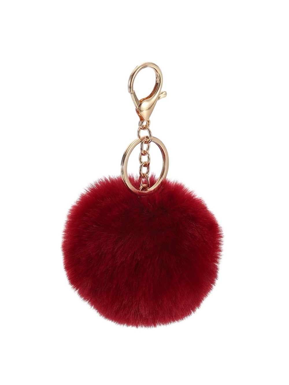 Red Pom Pom Keychain & Bag Charm
